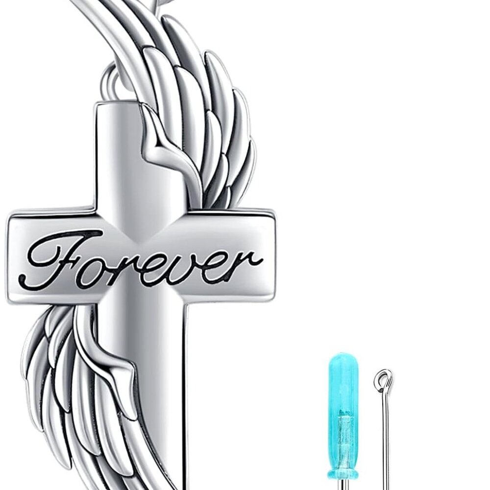 Cremation Jewelry For Ashes S925 Sterling Silver Urn Necklace Memorial Necklace